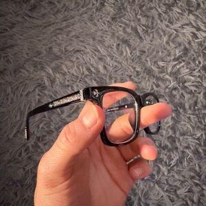 Chrome Hearts Black and Silver Glasses